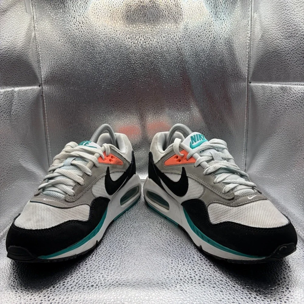 Size 9.5 Nike Air Max Correlate White Black Green Womens Shoes 511417-136